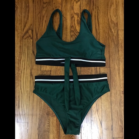 90's Inspired Green Bikini - Picture 1 of 4